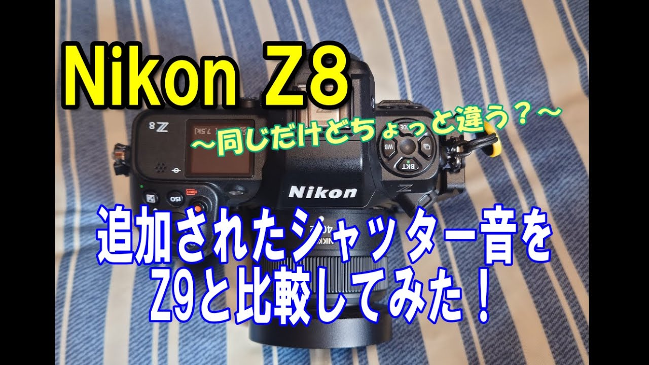 We compared the shutter sound added to the Nikon Z8 with that of