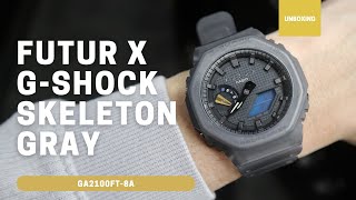 FUTUR x G-Shock skeleton gray GA2100FT-8A GA-2100FT-8A - YouTube