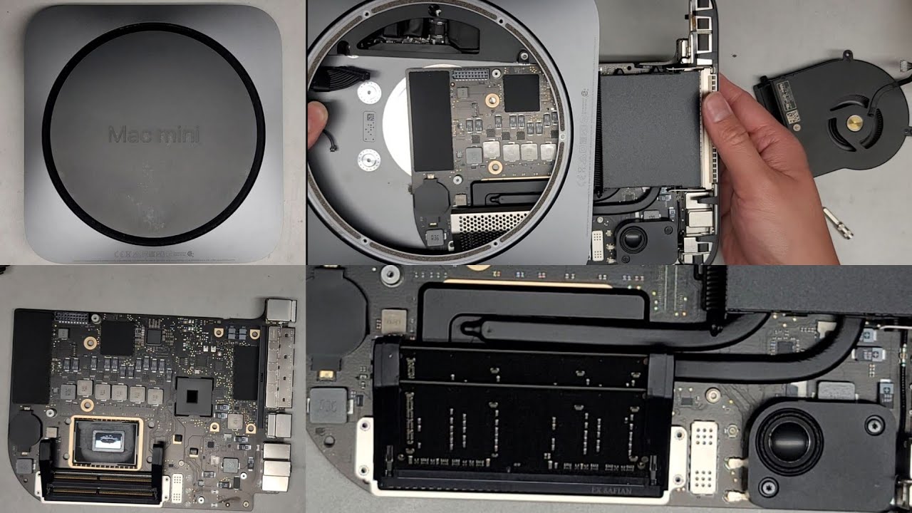 Late 2018 Apple Mac Mini A1993 Complete Disassembly RAM CPU