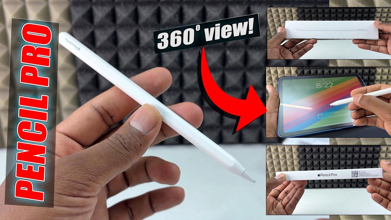 Apple Pencil Pro Unboxing & Impression! (No Spoken Audio) - YouTube
