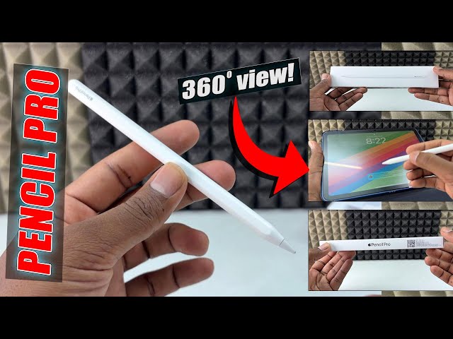 Apple Pencil Pro Unboxing & Impression! (No Spoken Audio) - YouTube