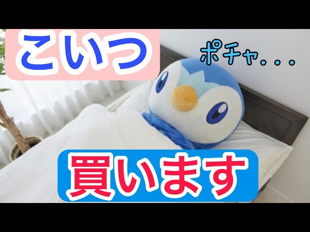 特大のポッチャマぬいぐるみをポチる【ポケモン】 - YouTube