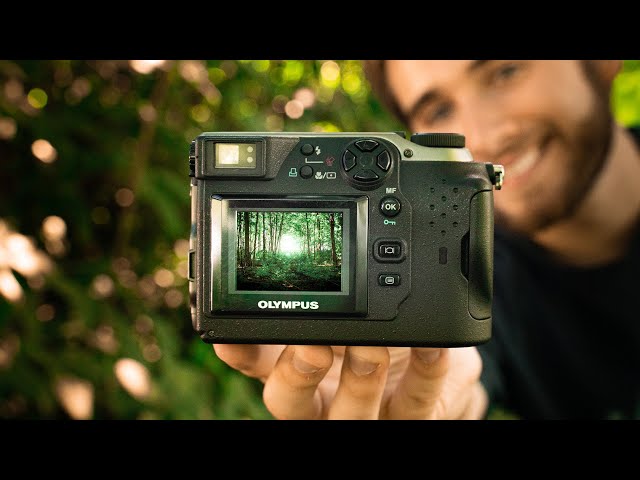 $10 Old Digital Camera That Looks Like Film | Olympus C-3000 - YouTube