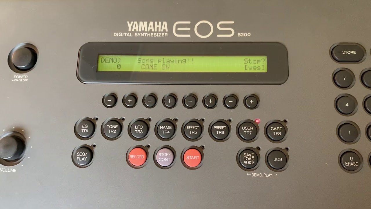 YAMAHA EOS B200 DEMO SONG / VOICE CARD RCD1000 