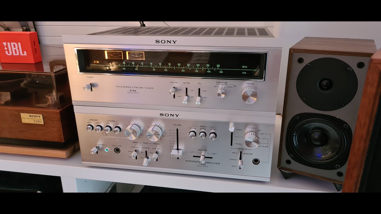 SONY ST-5140 tuner vintage 1972' -test- - YouTube