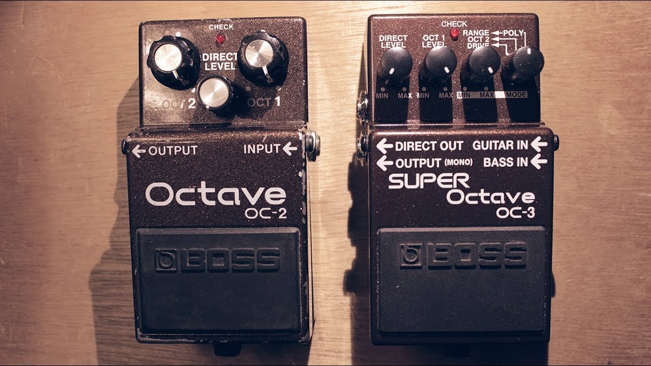 Boss OC-2 Octave vs OC-3 Super Octave (oct 2 mode on bass and