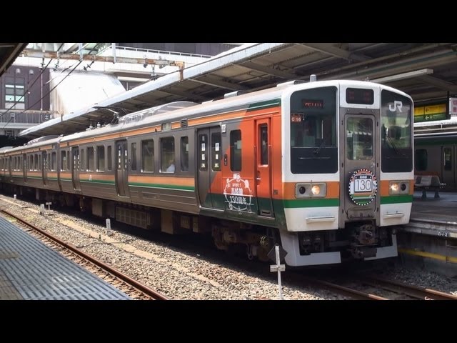 高崎線開業130周年記念ラッピング】JR東日本211系高崎車C16編成 大宮