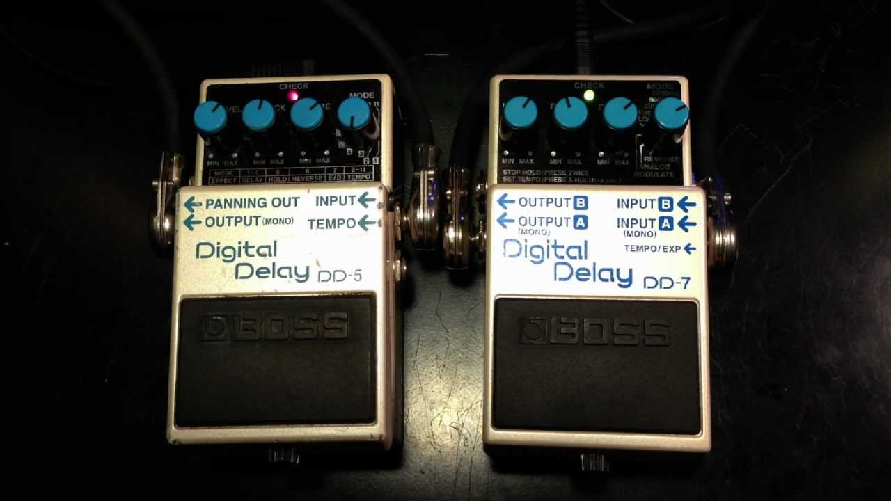 Boss DD-5 vs DD-7 - YouTube