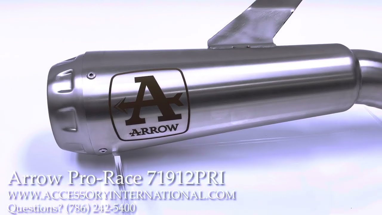Arrow 71215HCPF Pro-Race Half Exhaust, Titanium for Kawasaki ZX