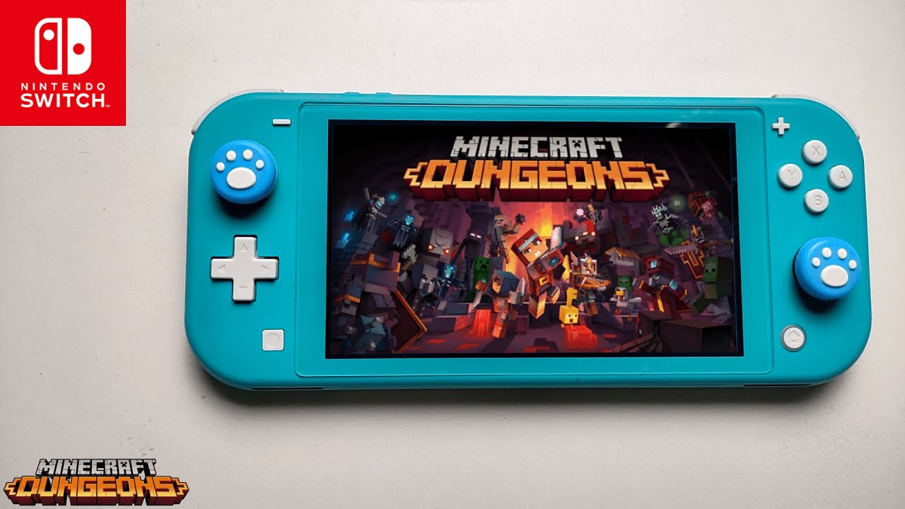 Minecraft Dungeons On Nintendo Switch Lite - YouTube