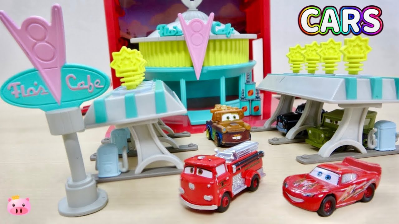 造形分析】BOX変形ジオラマ!カーズ 『ON THE GO PLAYSET V8カフェ