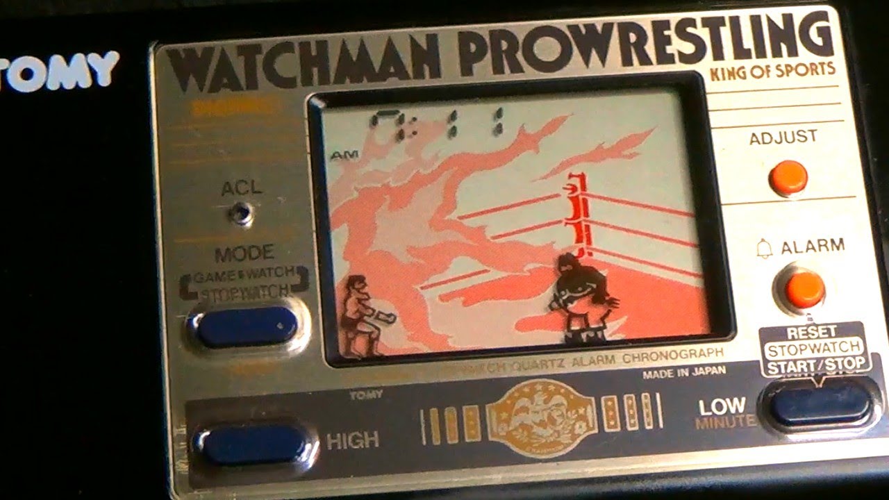 レトロ 電子ゲーム】トミー デジプロ ウォッチマン プロレス 格闘技