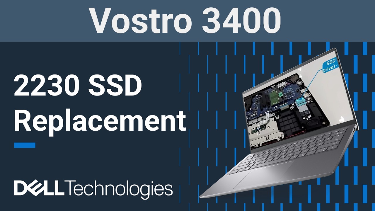 Dell Vostro 14 3400 | How to replace the 2230 solid state drive