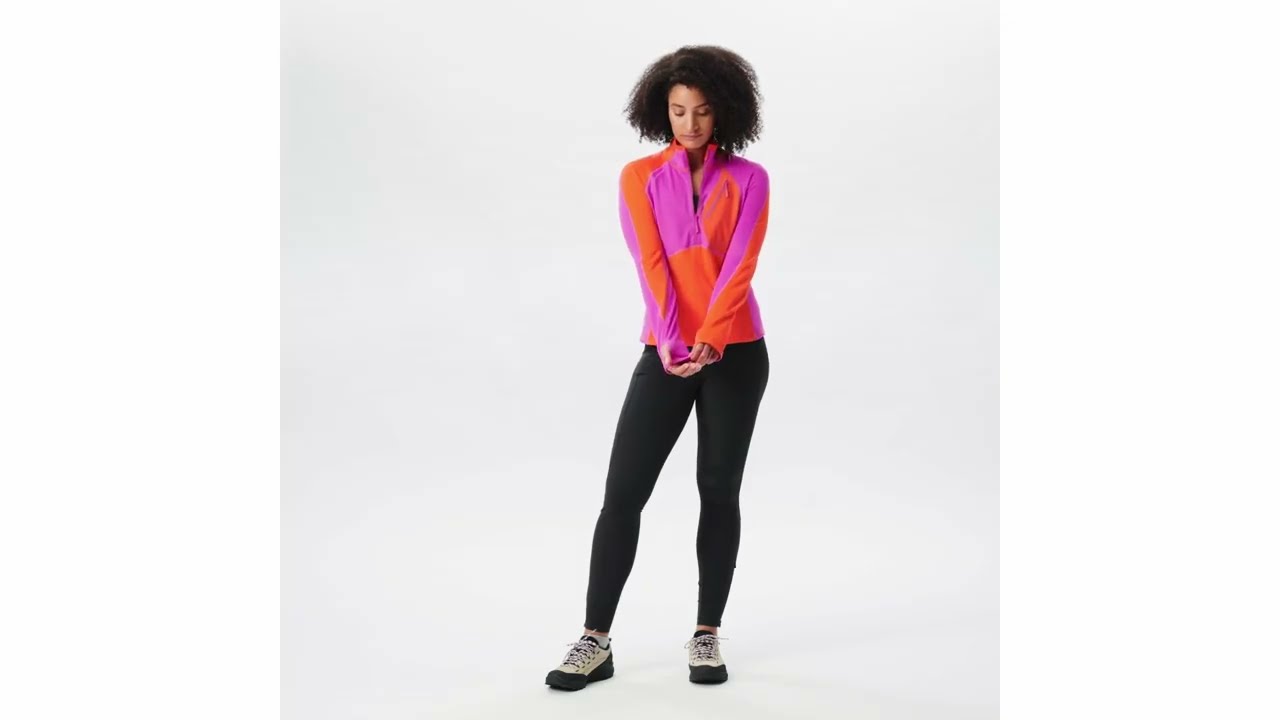 SENIQ Joytrek Grid Fleece Zip-Neck Pullover - Women's | REI Co-op