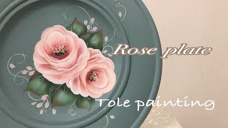 トールペイント]優しい雰囲気のRoseを描いてみた。 - YouTube