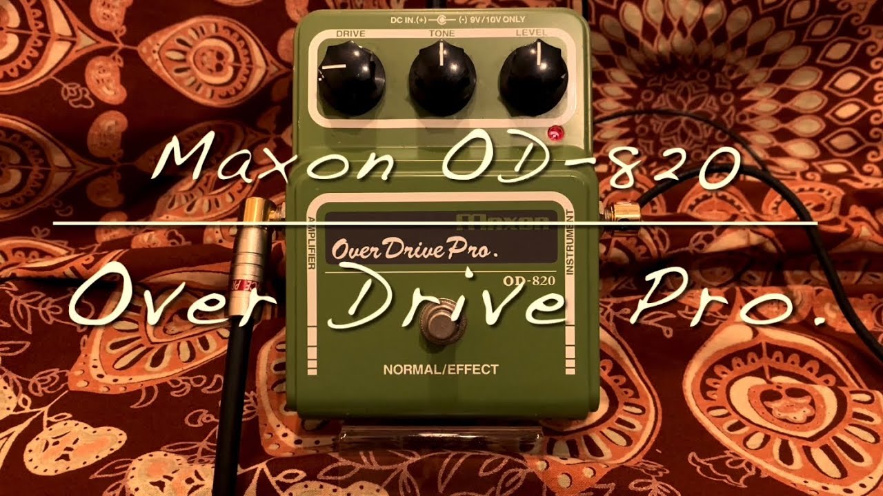 Maxon OD-820 Over Drive Pro. - YouTube