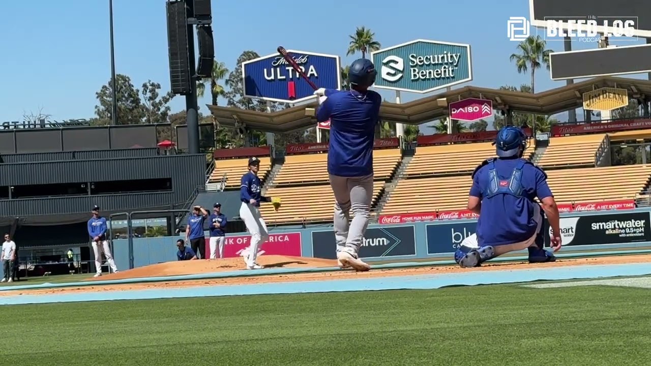 WATCH: Roki Sasaki's complete 3 innings of LIVE BP + Great Angle