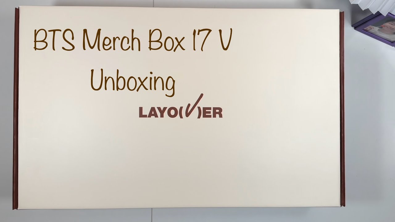 BTS UNBOXING】 MERCH BOX ＃17 テテのグッズ開封！ Layover BOX V