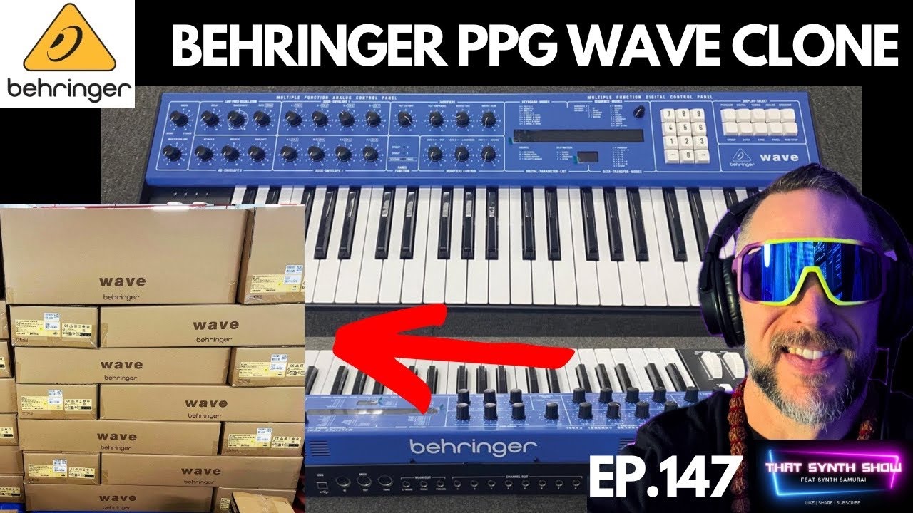 BEHRINGER PPG WAVE CLONE READY TO SHIP!?! | THAT SYNTH SHOW EP.147