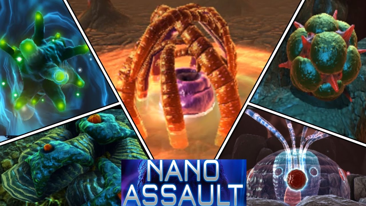 Nano Assault (3DS) - All Bosses - YouTube