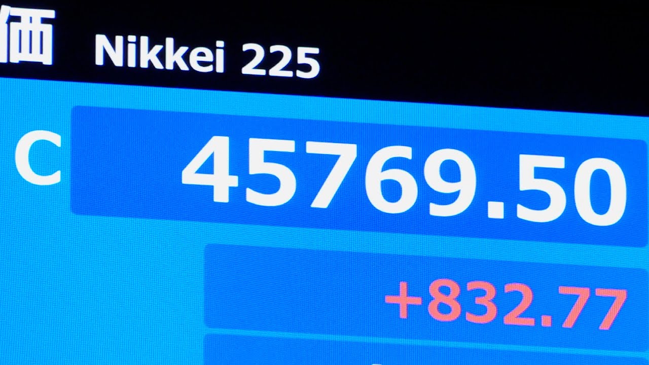 東京株、史上最高値更新 AI関連がけん引 - YouTube