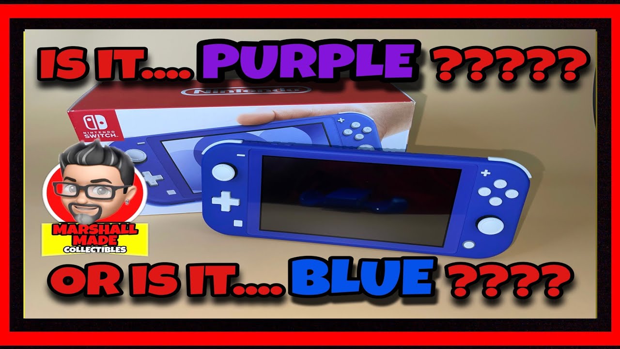 Brand New Nintendo Switch Lite is Purple or is it Blue??? - YouTube