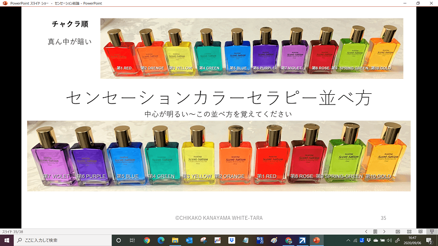 センセーションカラーセラピーの並べ方｜図解と覚え方付き | language