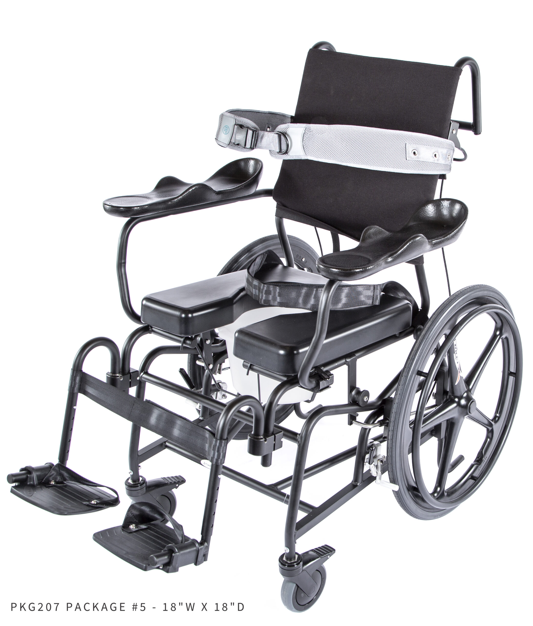 285 Rehab Shower/Commode Chair-Tilt - ActiveAid