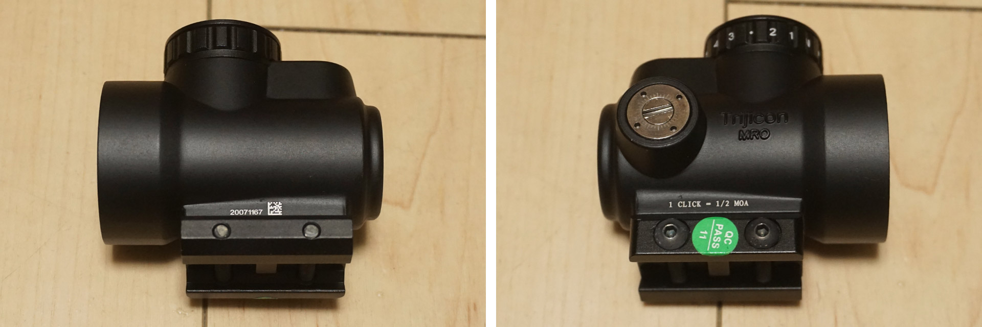 Trijiconタイプ レプリカMRO HD ドットサイトとMRO HD 3倍マグニ