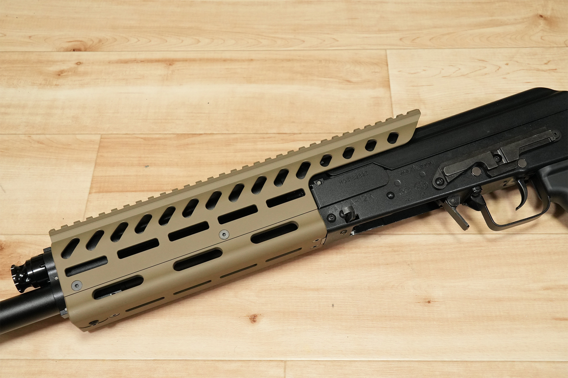 ITP airsoft 東京マルイ SAIGA 12K用M-LOKハンドガード(FDE)のレビュー