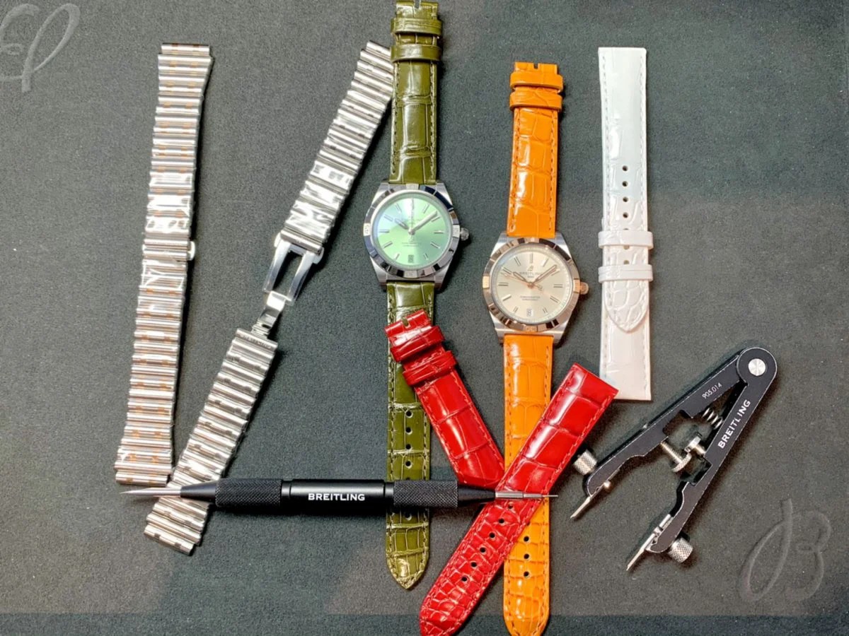 クロノマット オートマチック 36」をレザー仕様にカスタマイズしてみ