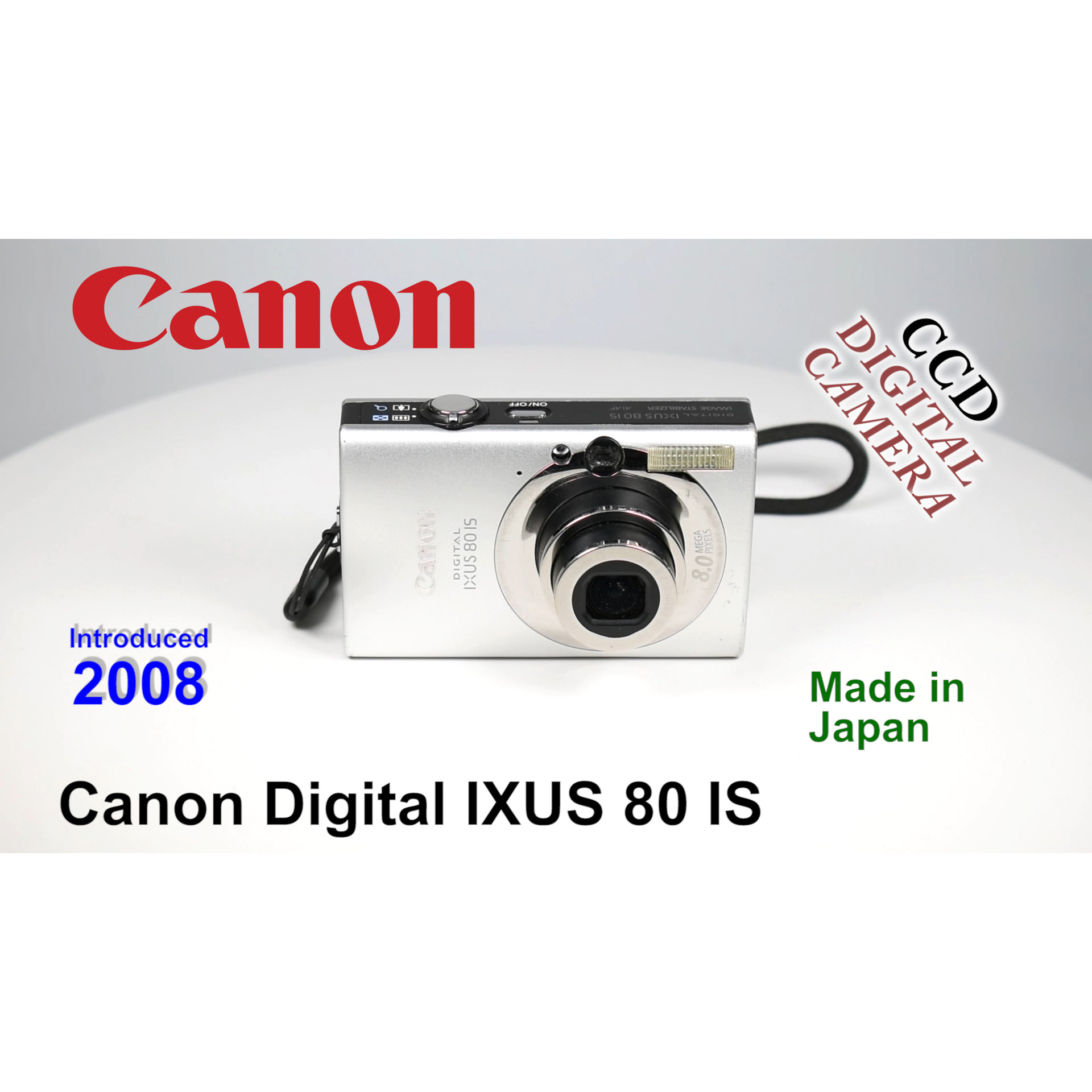 2008 Canon Digital IXUS 80 IS - CCD Digital Camera