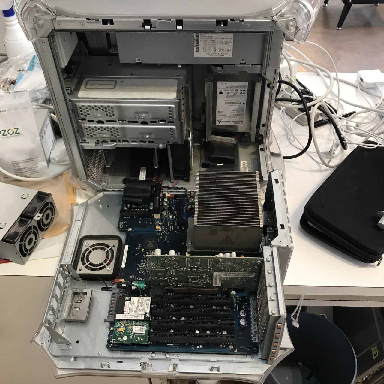 Power Mac G4 Mirrored Drive Doors 2003 M8570 電源ユニット交換