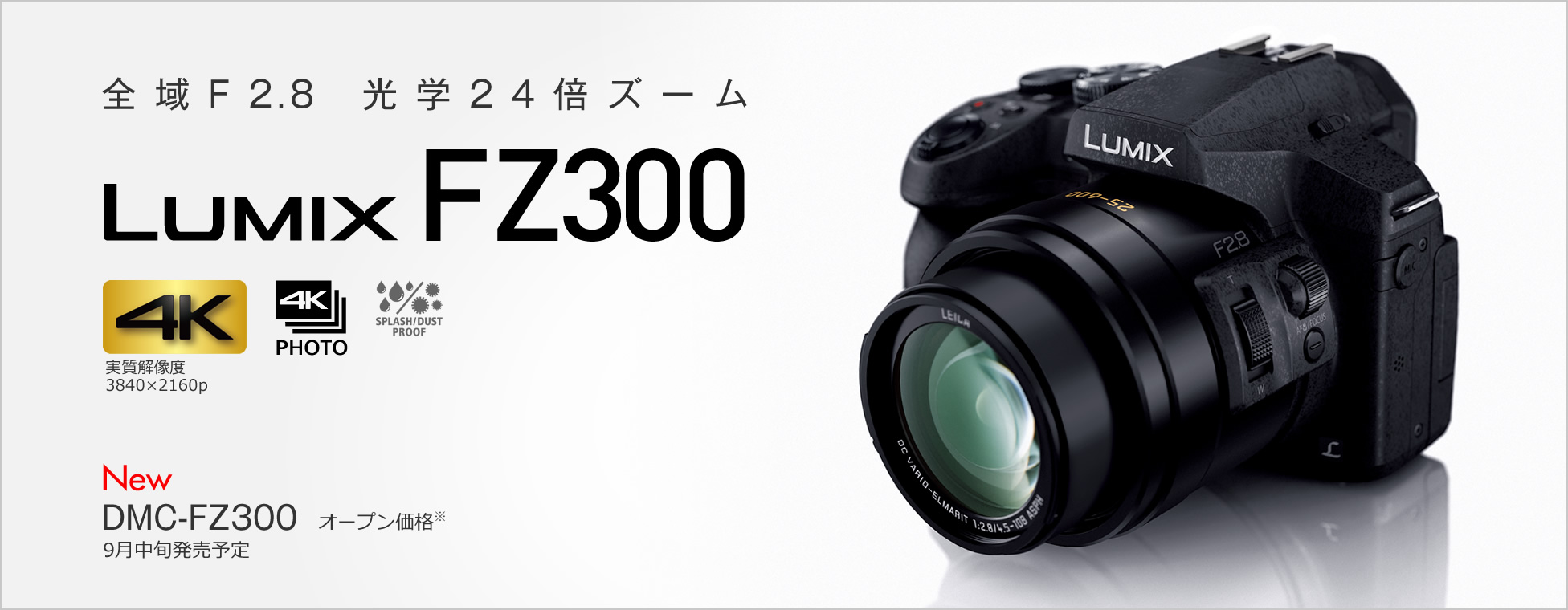 パナソニック「LUMIX FZ300」の発表で「FZ1000」と気になったので比較