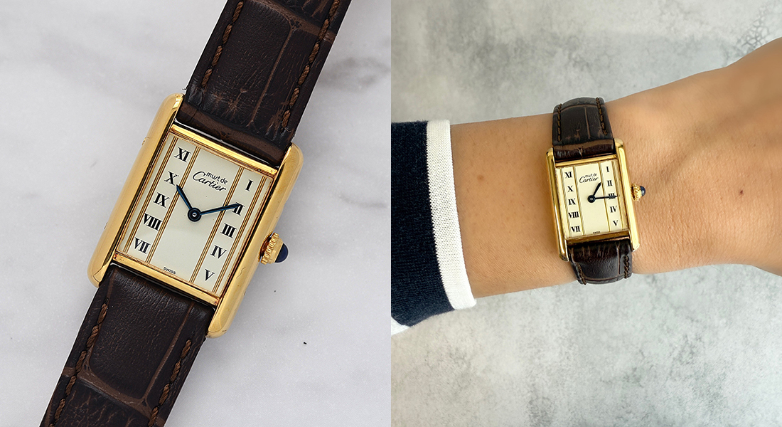 男の腕元に静かな気品を与える カルティエ タンク マスト SM – 時代を
