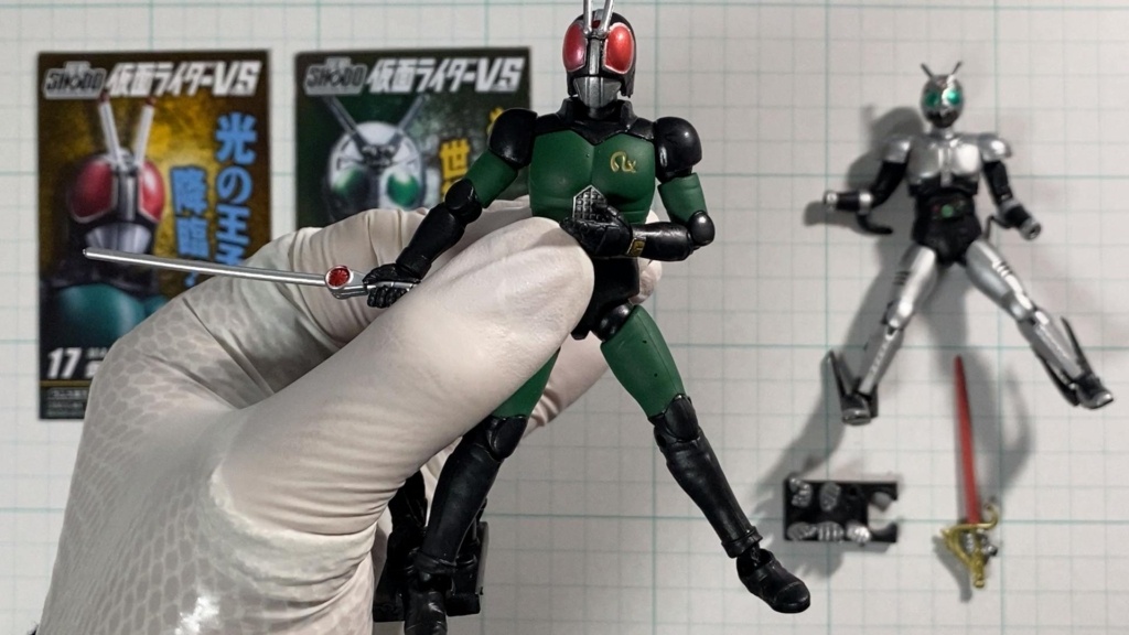 SHODO 仮面ライダーVS】BLACK RX＆シャドームーンを全塗装で徹底