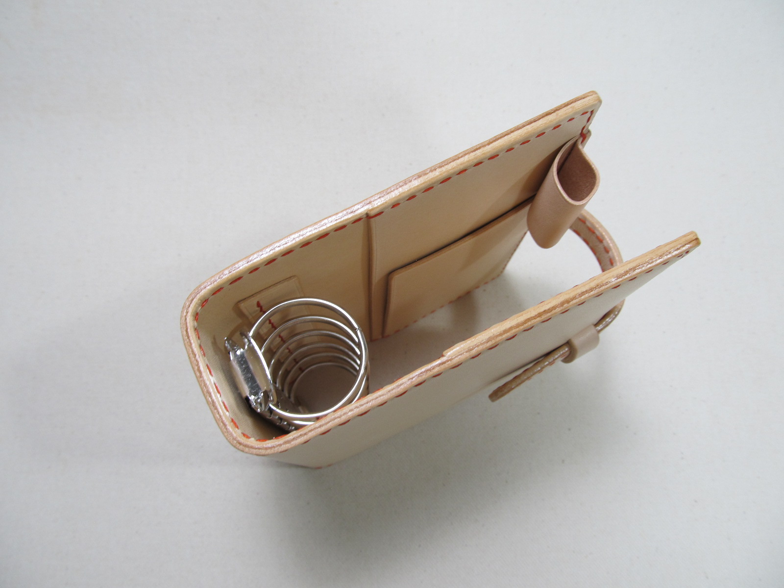 システム手帳ミニサイズ6穴30mmリング210728 | 革工房ノーツオーダー