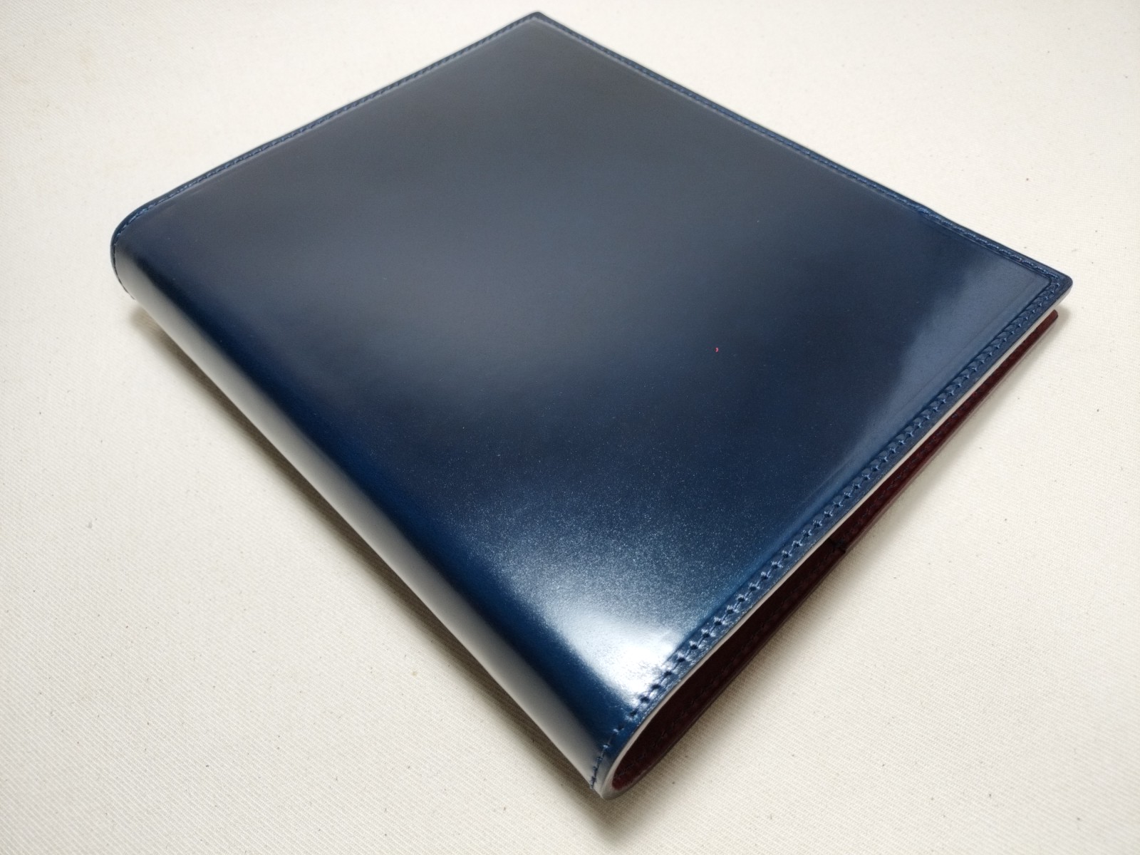 コードバンシステム手帳A5ブルーxプラム230905 | 革工房ノーツ