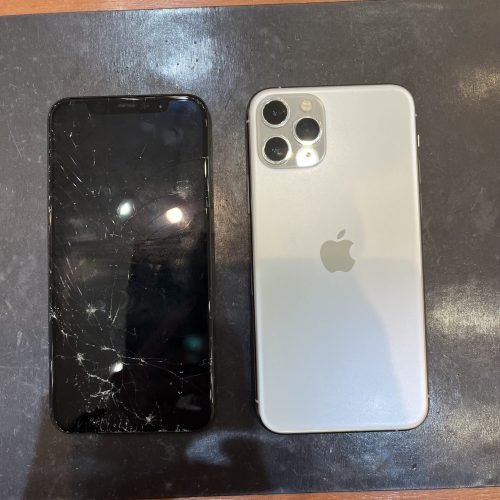 京都市伏見区醍醐よりiPhone11Pro 画面割れ修理のご依頼！