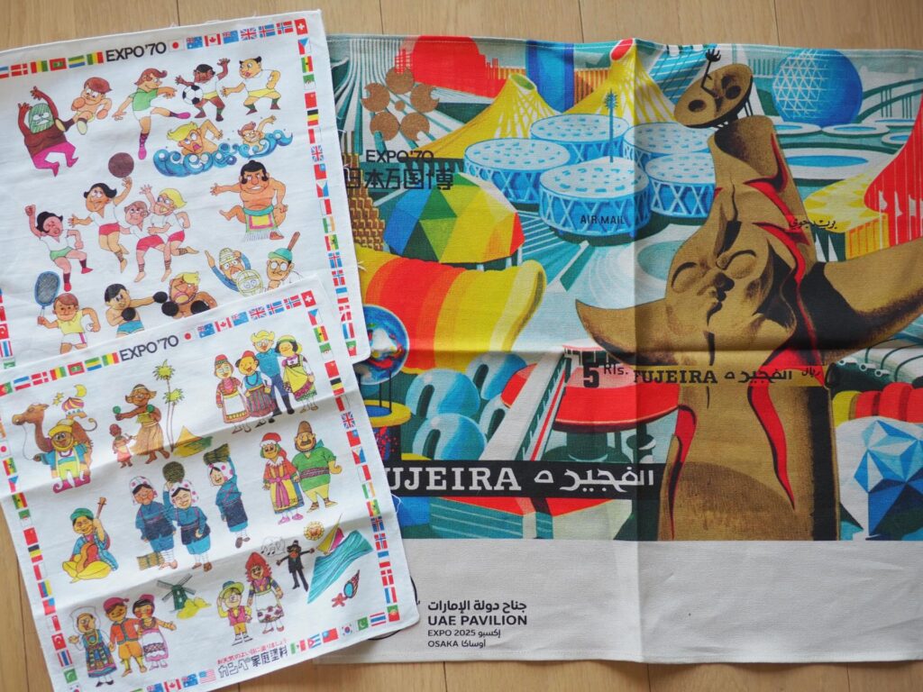 万博UAE館 ハンカチ2枚セット 今日はこれが気になりました！ UAE