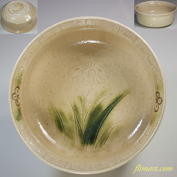 加藤光右衛門窯黄瀬戸菓子鉢 | 和食器リサイクル通販専門店フリマート