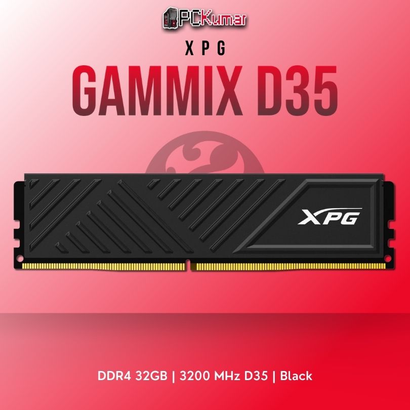 XPG DDR4 32GB (16X2) XPG 3200 MHZ D35G SPECTRIX BLACK - PCKumar
