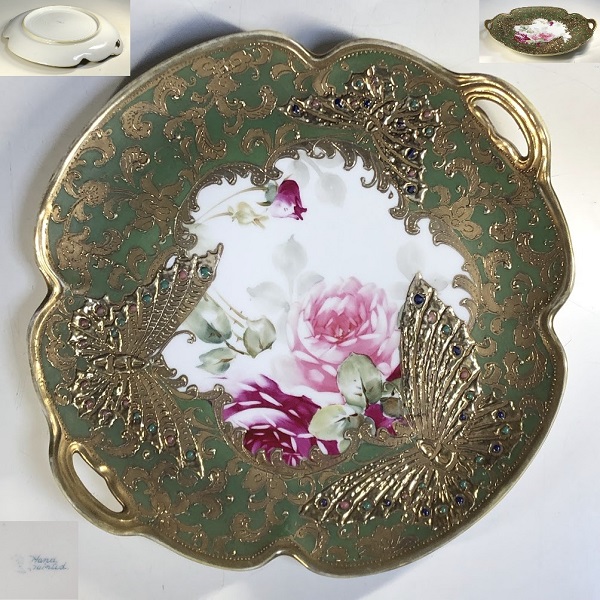 オールドノリタケ飾り皿蝶金盛 : 昭和レトロポップ食器雑貨通販