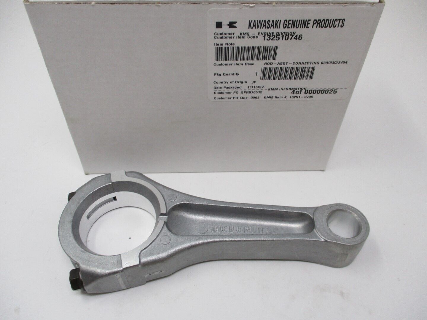 Genuine Kawasaki 13251-0746 Connecting Rod STD Standard 13251-7016