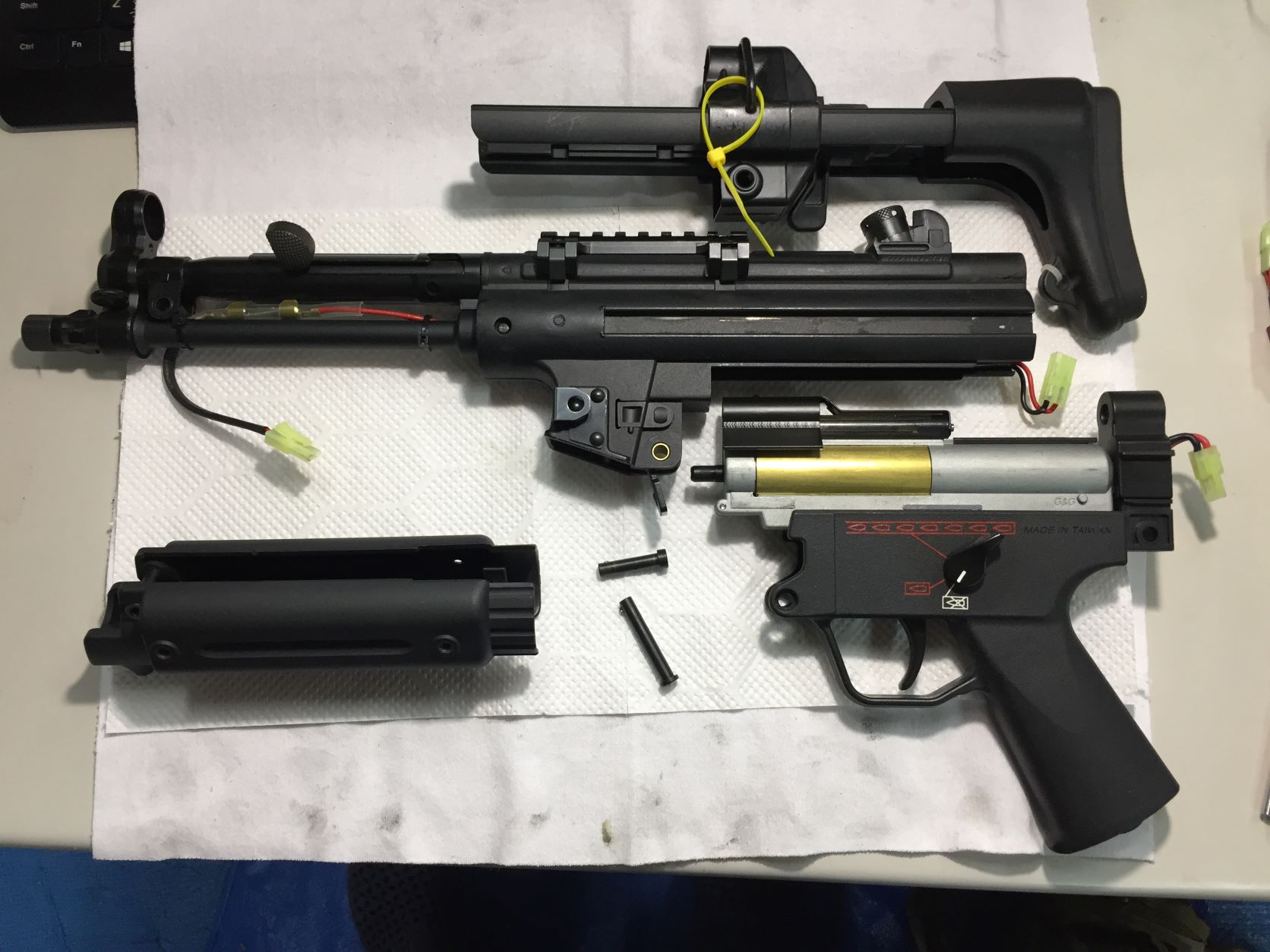 G&G ARMAMENT MP5A5 RAS 海外製電動ガンの修理をさせて頂きました