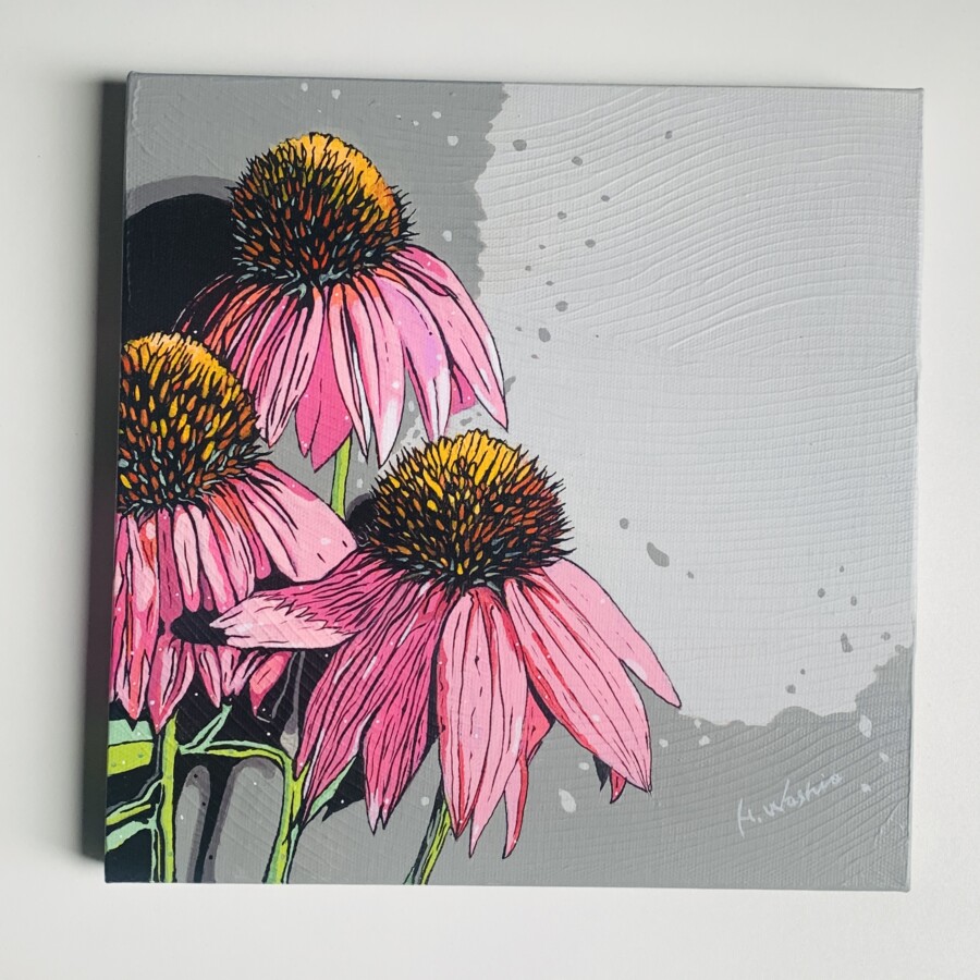 アクリル絵の具。ツヤを出したりツヤを消したりする方法。 - 軽井沢で