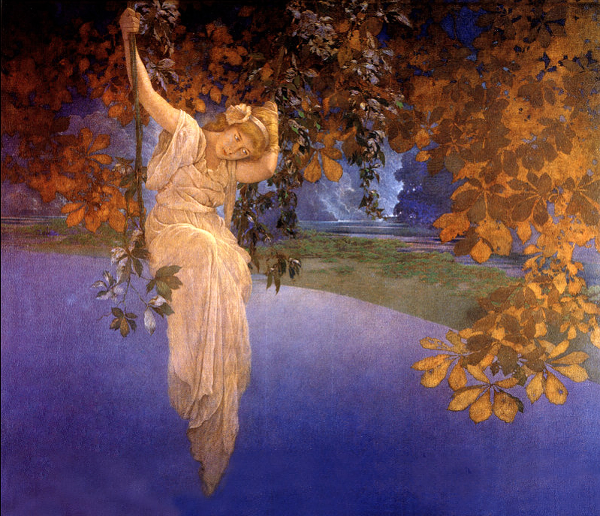 Reveries” by Maxfield Parrish – Daily Dose of Art