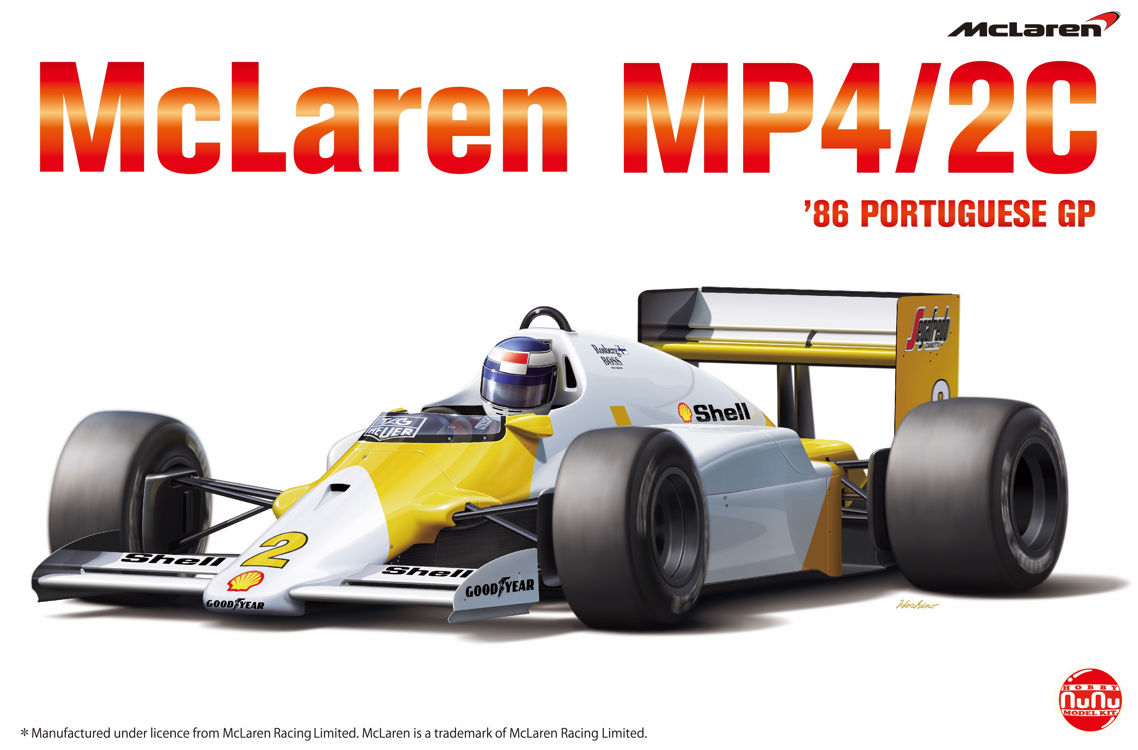 Mclaren MP4 2C '86 PORTUGUESE GP – Nunu Model Kit.