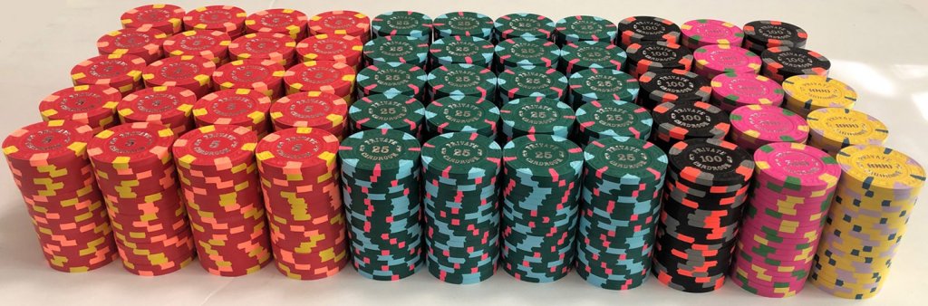 1100 Private Cardroom Paulson Set - Apache Poker Chips