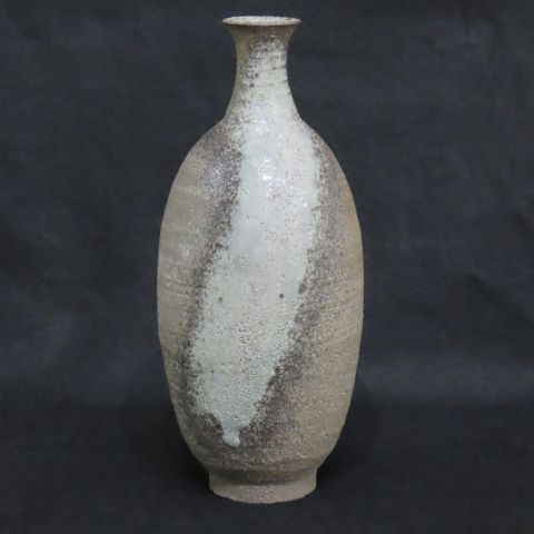 加守田章二 灰釉花瓶 KAMODA SHOJI Bottle,ashglaze 田島美術店AOYAMA